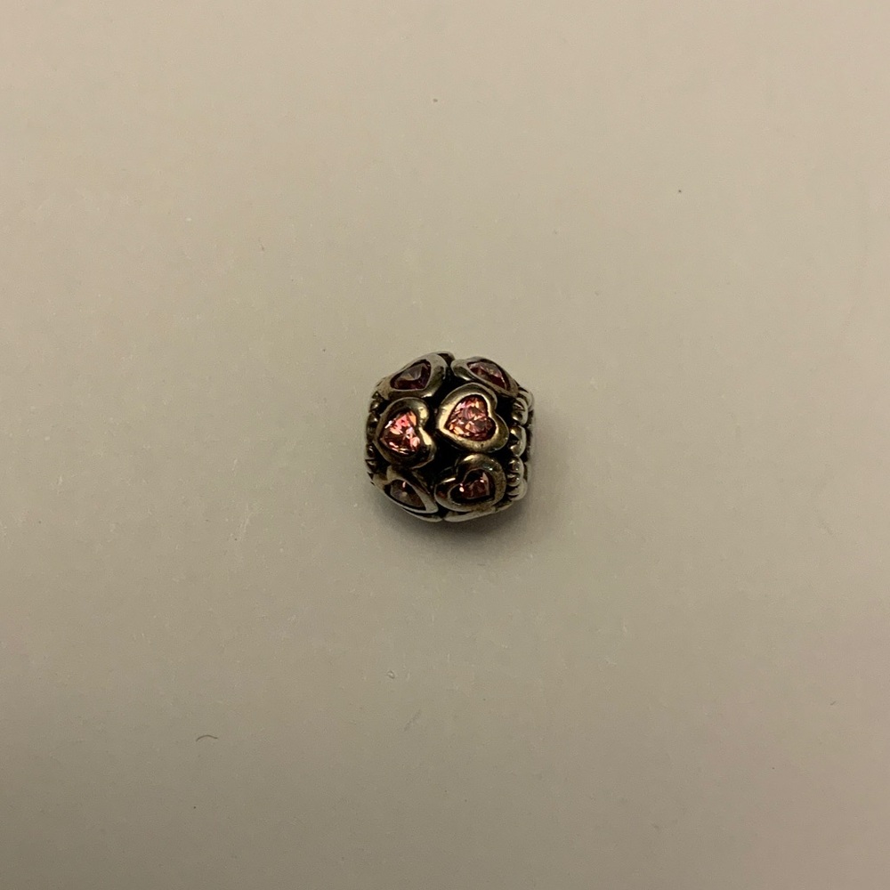 Charming Pink Heart Bead Bracelet